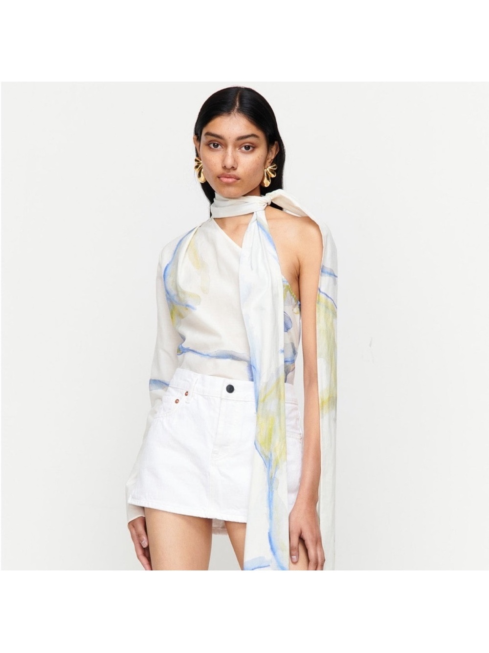 Romy  Cotton/Silk blend Watercolor NWT ..S